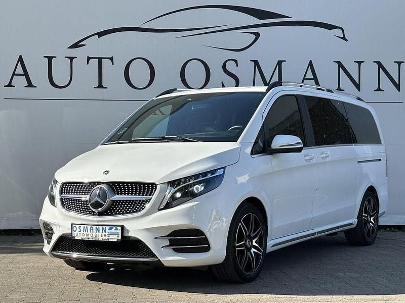 Bergkristallweiß metallic Gebraucht 2023 Mercedes V300 AMG line Van / Kleinbus | 62.950 € (Guter Preis) - Bild 1/4