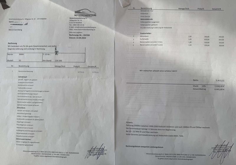 Gebraucht BMW X3 184 PS (135 kW) 2012 Weiß SUV