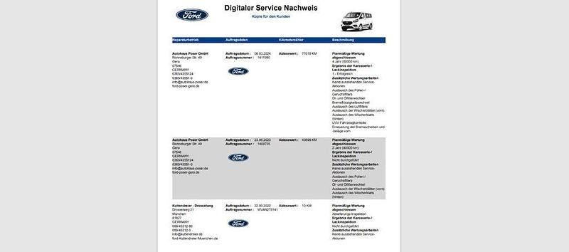 Gebraucht Ford Transit Custom Trend 170 PS (125 kW) 2022 Frostweiß Kombi