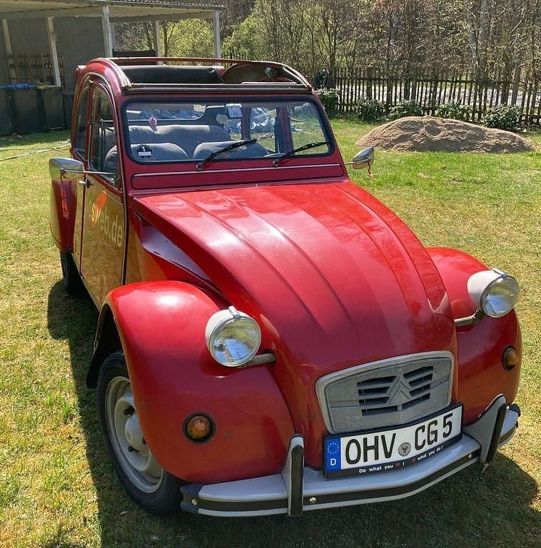 Rot Gebraucht 1989 Citroën 2CV Cabrio | 10.000 € - Bild 1/4