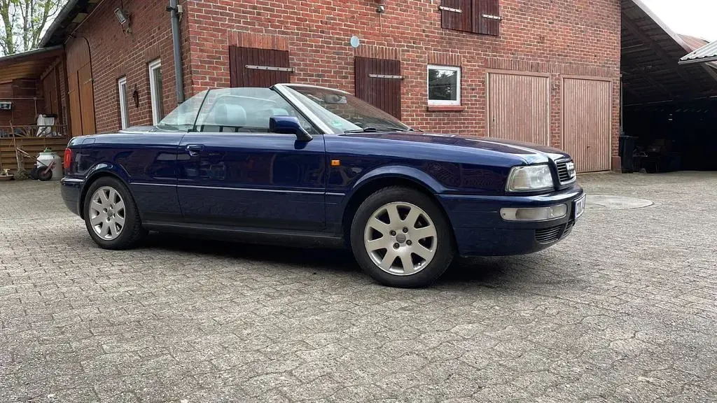 Used Audi Cabriolet Design 150 HP (110 kW) 1998 Blue Cabriolet