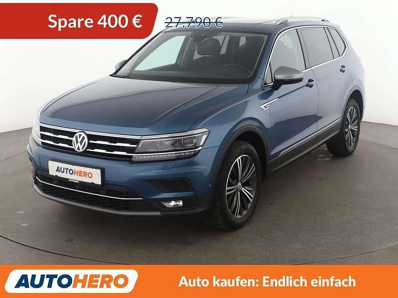 Blau Gebraucht 2018 VW Tiguan Allspace Highline SUV | 27.390 € (Guter Preis) - Bild 1/3