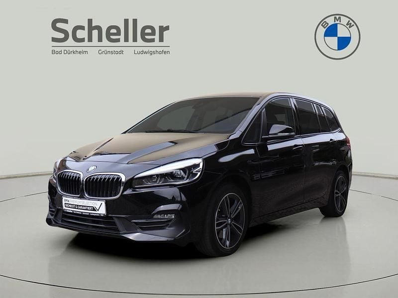 Schwarz Gebraucht 2022 BMW 218 Gran Tourer Sport Line Van / Kleinbus | 18.900 € (Guter Preis) - Bild 1/4