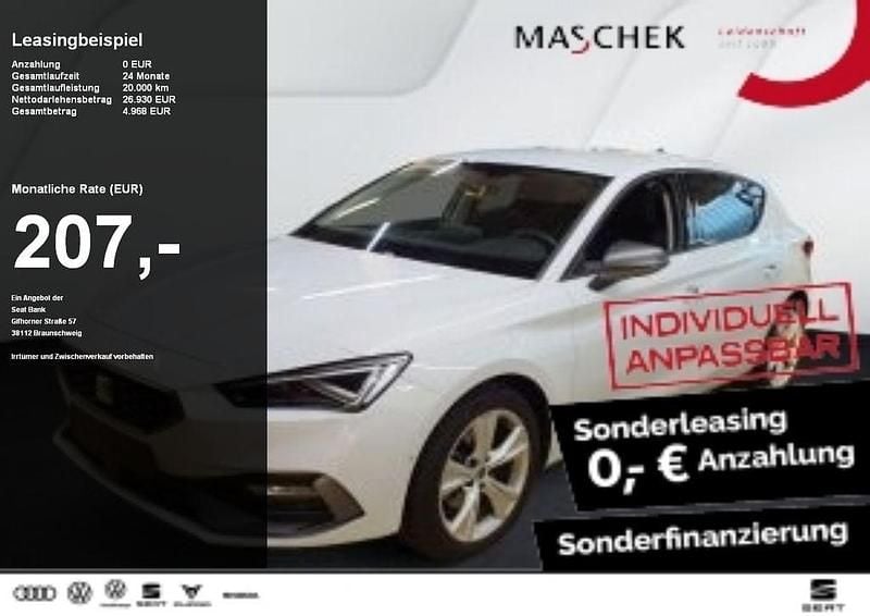 Glacial weiss metallic Gebraucht 2024 Seat Leon FR Limousine | 26.440 € (Guter Preis) - Bild 1/4