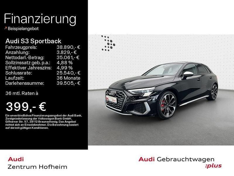 Mythosschwarz metallic Gebraucht 2022 Audi S3 Sport Limousine | 38.890 € (Fairer Preis) - Bild 1/4