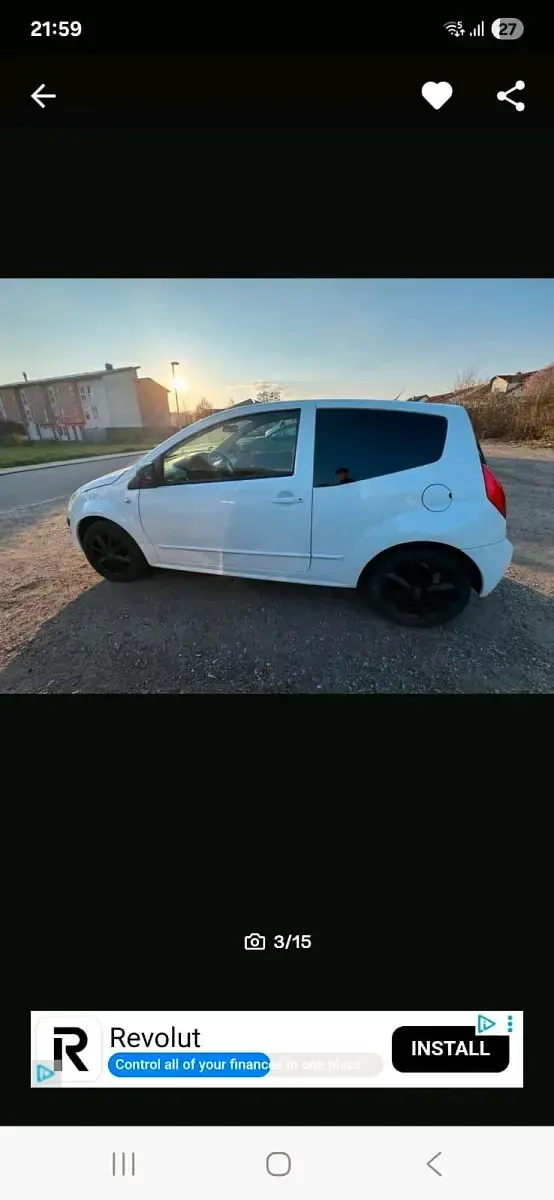 Gebraucht Citroën C2 57 PS (41 kW) 2009 Weiß Kleinwagen