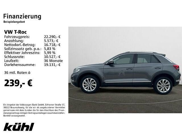 Gebraucht VW T-Roc Style 110 PS (80 kW) 2022 Indiumgrau metallic SUV
