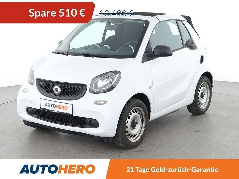 Weiß Gebraucht 2019 Smart ForTwo Cabrio Cabrio | 12.980 € (Fairer Preis) - Bild 1/3