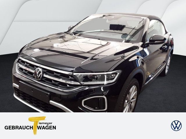 Schwarz Gebraucht 2024 VW T-Roc Cabriolet Style Cabrio | 26.490 € (Superpreis) - Bild 1/3