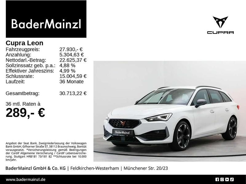 Weiß Gebraucht 2024 Cupra Leon Kombi | 27.930 € - Bild 1/3