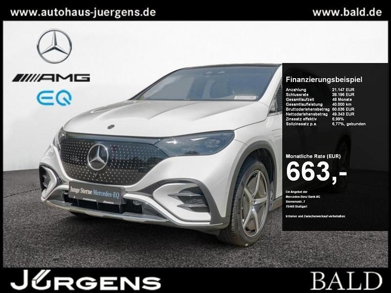 Manufaktur diamantweiß bright Gebraucht 2024 Mercedes EQE350 AMG SUV | 69.880 € (Fairer Preis) - Bild 1/4