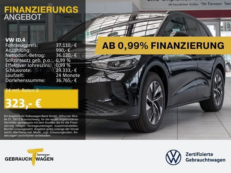 Schwarz Gebraucht 2024 VW ID.4 SUV | 37.110 € (Superpreis) - Bild 1/4