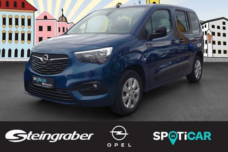Ozeanblau metallic Gebraucht 2022 Opel Combo-e Life Elegance Limousine | 27.480 € (Teuer) - Bild 1/4