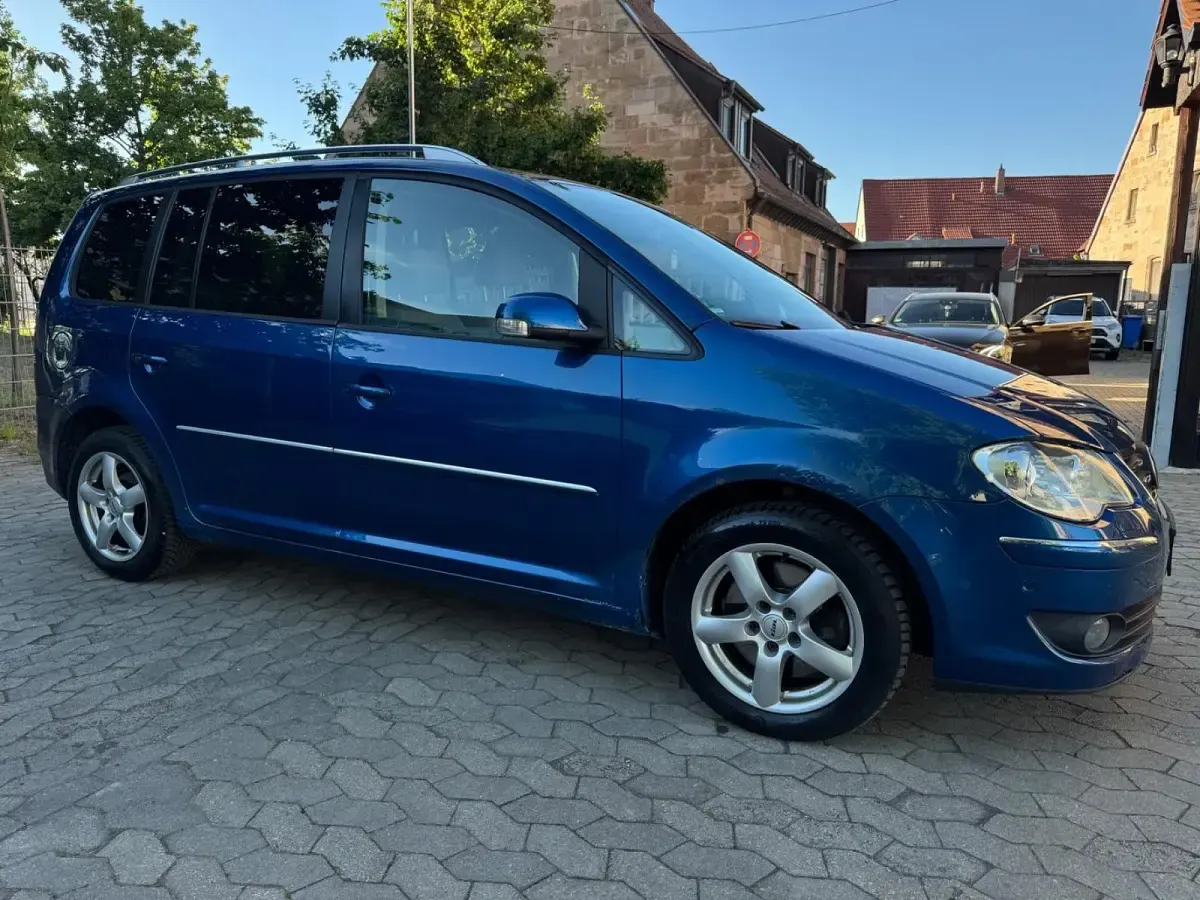 Brugt VW Touran Highline 170 HK (125 kW) 2008 Blå MPV
