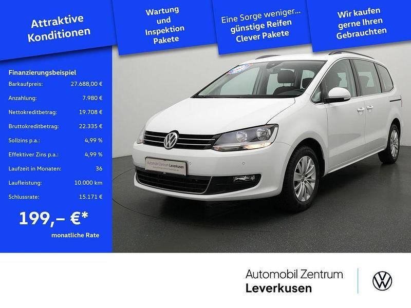 Pure white Gebraucht 2021 VW Sharan Comfortline Van / Kleinbus | 27.688 € (Fairer Preis) - Bild 1/4