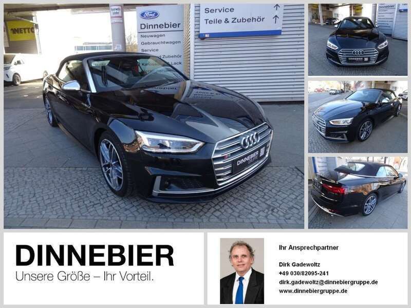 Schwarz (metallic) Gebraucht 2018 Audi S5 Cabriolet Ambiente Cabrio | 36.490 € (Fairer Preis) - Bild 1/3