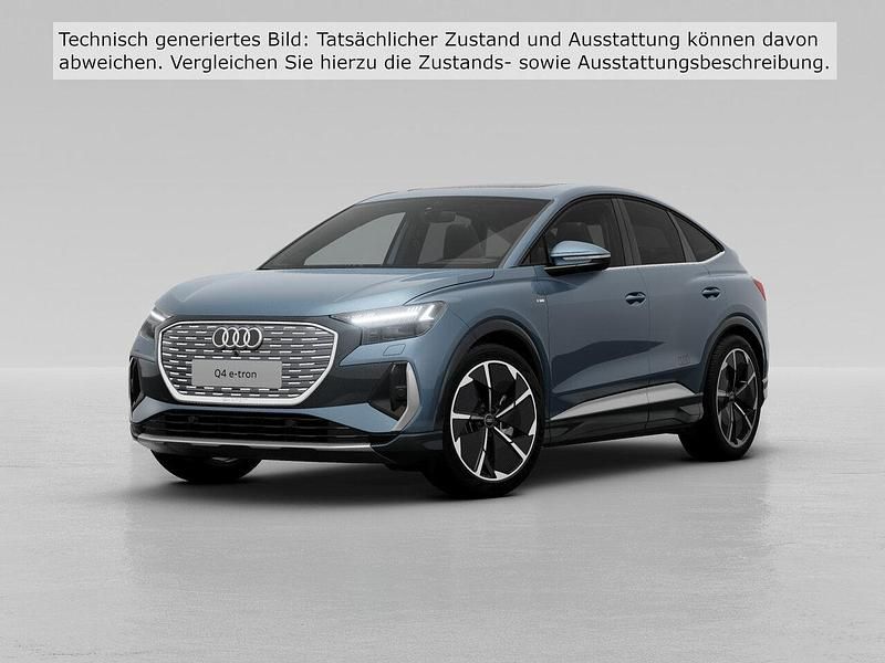 Geysirblau metallic (metallic) Gebraucht 2022 Audi Q4 e-tron Ambiente SUV | 37.450 € (Fairer Preis) - Bild 1/4