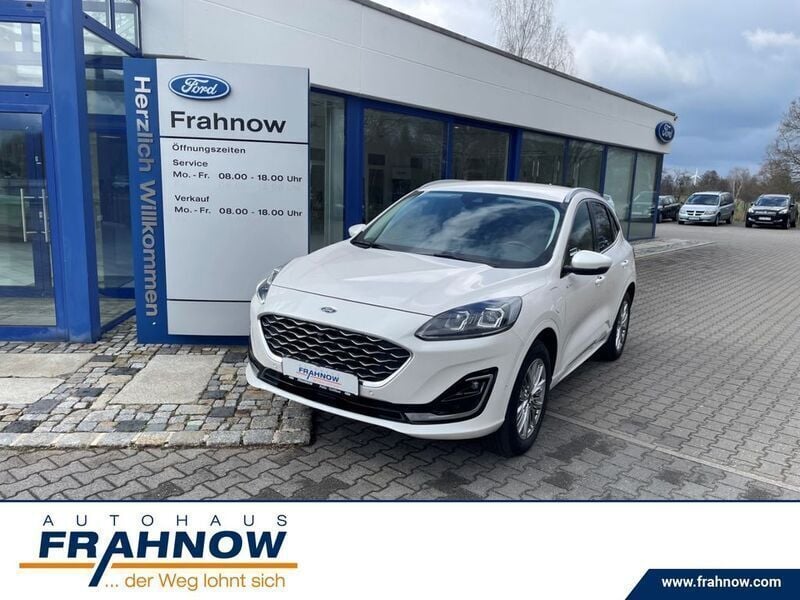 Arktisweißmetallic (weiss) Gebraucht 2021 Ford Kuga Vignale SUV | 25.785 € (Fairer Preis) - Bild 1/4
