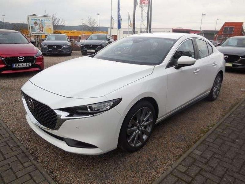 Arctic white Gebraucht 2024 Mazda 3 Exclusive Limousine | 21.990 € (Superpreis) - Bild 1/4