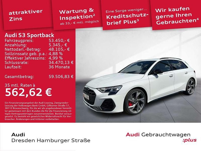 Arkonaweiß Gebraucht 2025 Audi S3 Ambiente Limousine | 53.450 € (Etwas zu teuer) - Bild 1/3