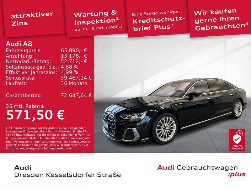 Gebraucht Audi A8L Ambiente 286 PS (210 kW) 2023 Mythosschwarz metallic Limousine