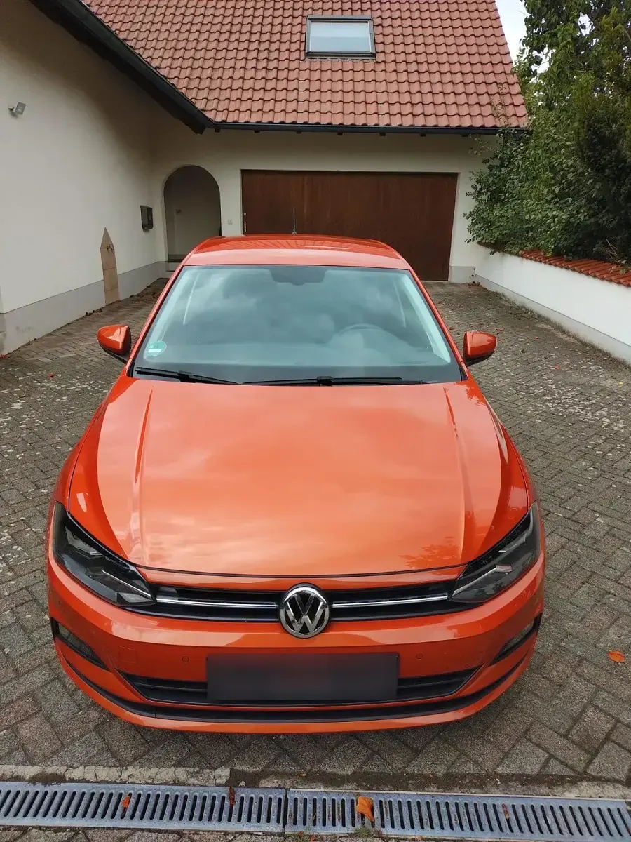 Gebraucht VW Polo Comfortline 95 PS (69 kW) 2019 Orange Kleinwagen