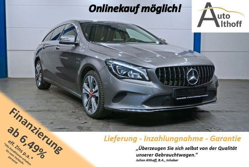 Mountaingrau met. Gebraucht 2018 Mercedes CLA250 Shooting Brake Kombi | 21.499 € (Superpreis) - Bild 1/4