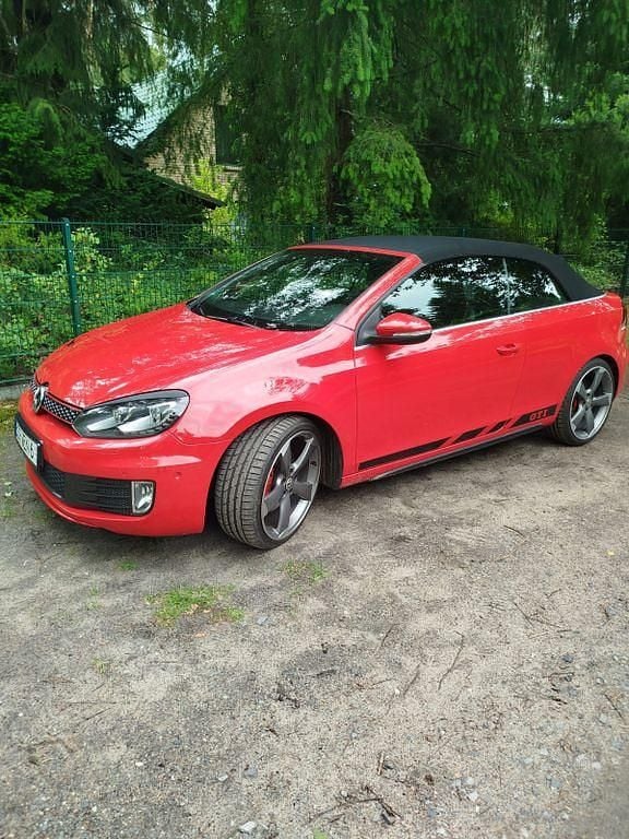 Rot Gebraucht 2012 VW Golf Cabriolet GTI Cabrio | 11.050 € (Superpreis) - Bild 1/4
