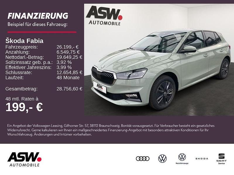 Neu Skoda Fabia 116 PS (85 kW) 2026 Timianogrün Limousine