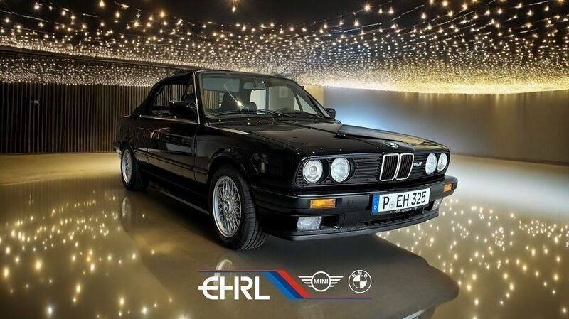 Schwarz Gebraucht 1992 BMW 325 Cabriolet Performance Cabrio | 44.990 € - Bild 1/4