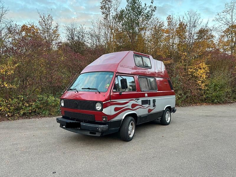 Rot Gebraucht 1986 VW T3 California Van | 12.500 € - Bild 1/4