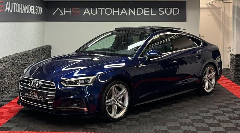 Blau Gebraucht 2019 Audi A5 S-Line Coupé | 25.999 € (Guter Preis) - Bild 1/4