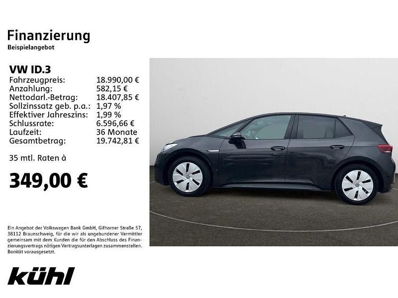 Gebraucht VW ID.3 Pure 110 kW (150 PS) 2021 Grau Kleinwagen