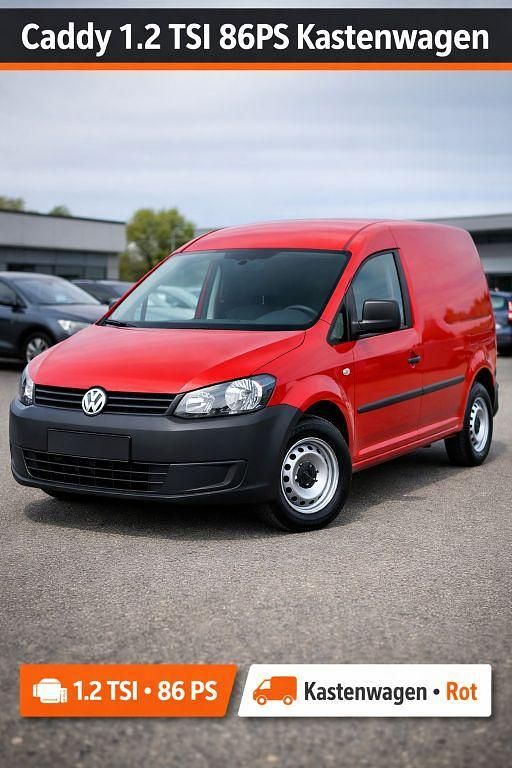 Gebraucht VW Caddy 86 PS (63 kW) 2014 Rot Van / Kleinbus