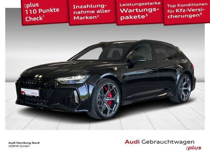 Mythosschwarz metallic Gebraucht 2023 Audi RS6 Performance Kombi | 129.780 € (Fairer Preis) - Bild 1/3
