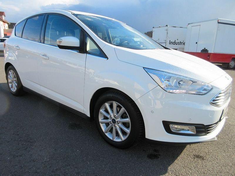 Gebraucht Ford C-MAX Titanium 125 PS (91 kW) 2018 Weiß Van / Kleinbus
