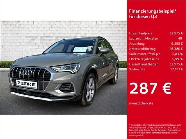 Grau Gebraucht 2023 Audi Q3 Advanced SUV | 32.975 € (Guter Preis) - Bild 1/4