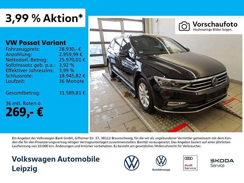 Schwarz Gebraucht 2022 VW Passat Elegance Kombi | 28.930 € (Fairer Preis) - Bild 1/3