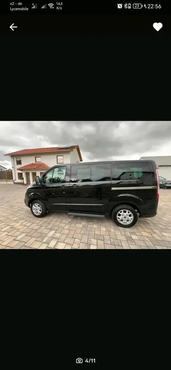 Gebraucht Ford Transit Custom 125 PS (91 kW) 2013 Schwarz Van / Kleinbus