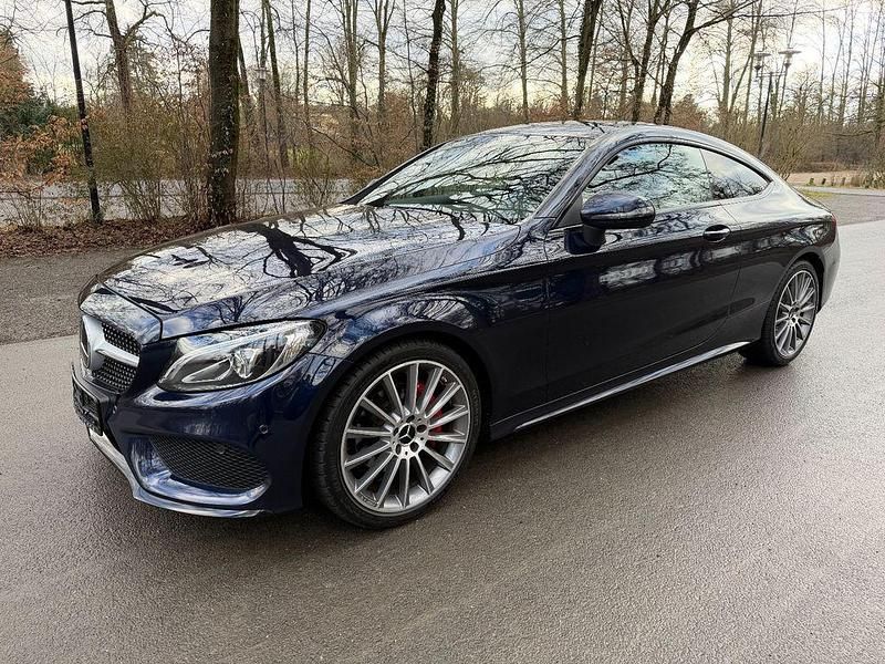 Gebraucht Mercedes C200 AMG line 184 PS (135 kW) 2017 Blau Coupé