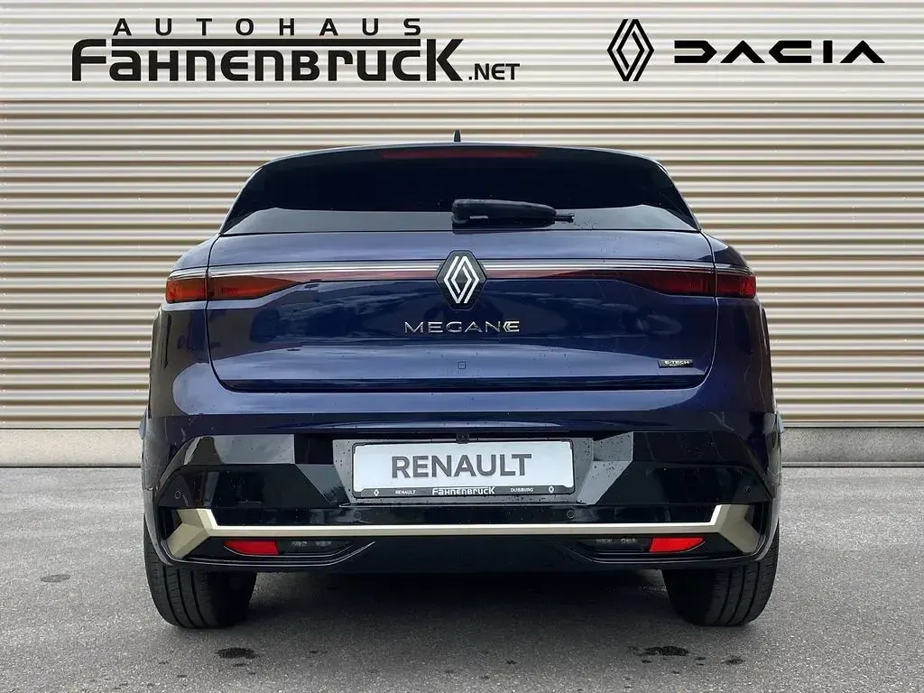 Neu Renault Megane E-Tech Iconic 160 kW (218 PS) 2025 Nachtblau metallic dach in bl Limousine
