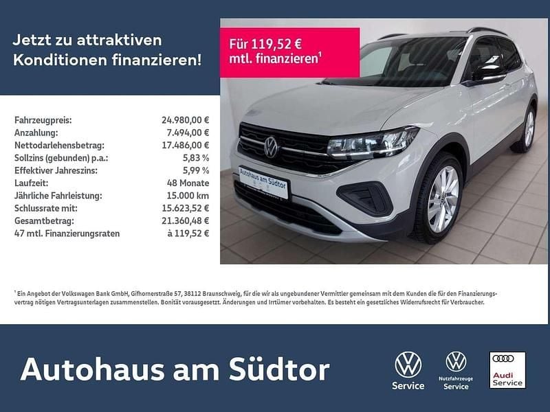 Grau Gebraucht 2024 VW T-Cross Goal SUV | 24.980 € (Guter Preis) - Bild 1/4