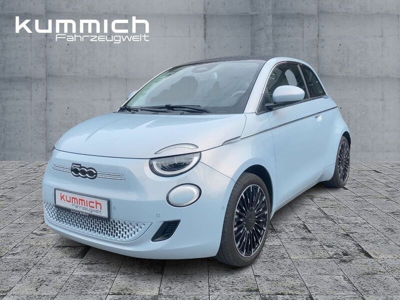 Himmel blau (blau) Gebraucht 2021 Fiat 500e La Prima Cabrio | 20.990 € (Fairer Preis) - Bild 1/4