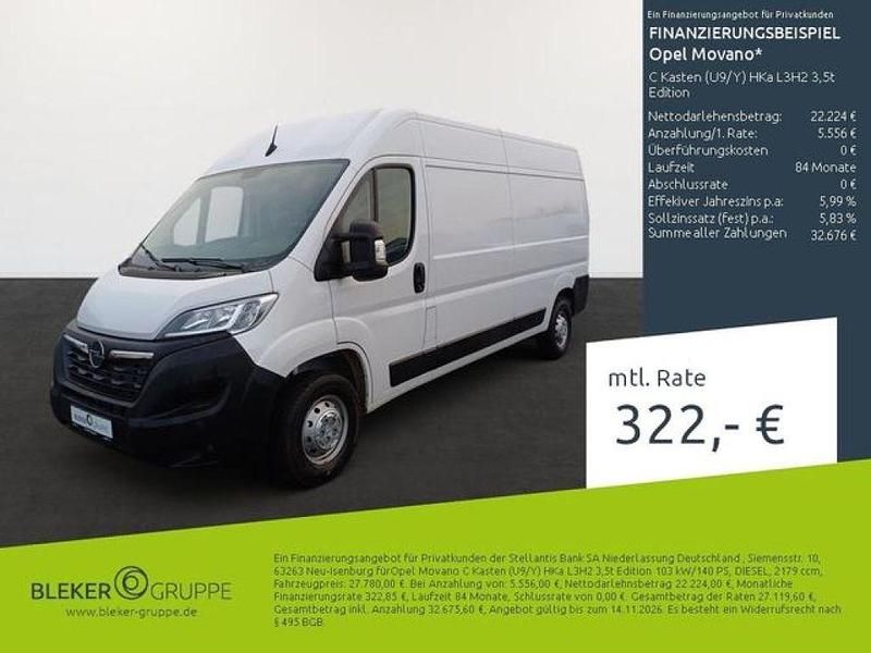 Weiss icy/typ Gebraucht 2025 Opel Movano Edition Van | 27.780 € (Superpreis) - Bild 1/3