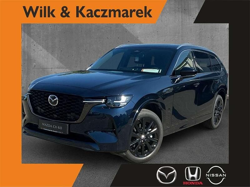 Deep crystal blue Neu 2025 Mazda CX-80 Homura-Line SUV | 58.690 € (Fairer Preis) - Bild 1/4