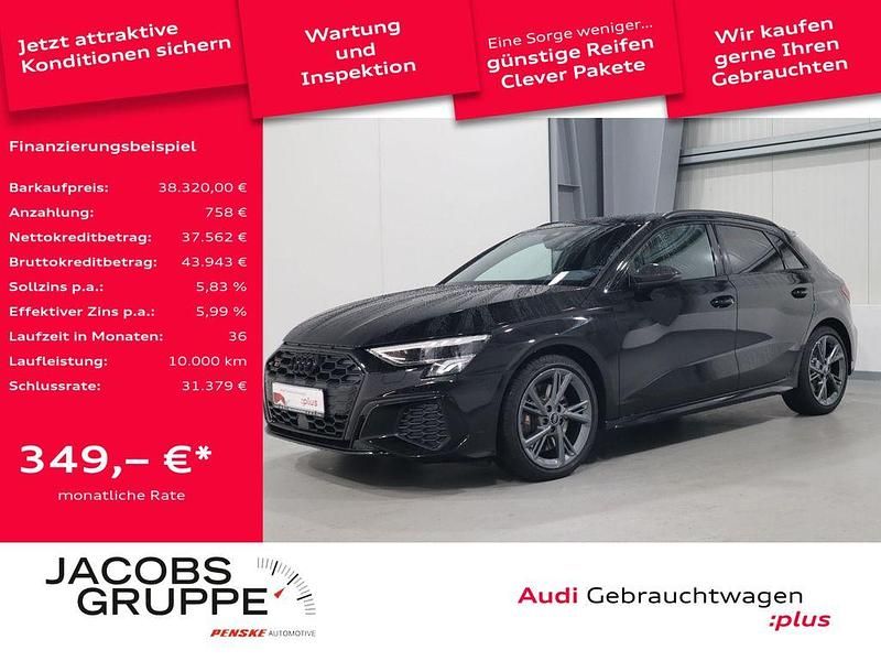 Mythosschwarz metallic Gebraucht 2024 Audi S3 Basis Limousine | 38.320 € (Guter Preis) - Bild 1/4