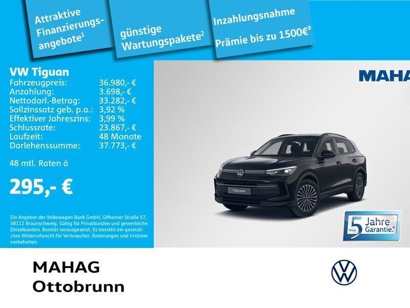 Schwarz Gebraucht 2024 VW Tiguan Life SUV | 36.980 € (Etwas zu teuer) - Bild 1/2