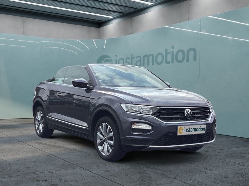 Grau Gebraucht 2021 VW T-Roc Cabriolet Style Cabrio | 23.601 € (Fairer Preis) - Bild 1/4