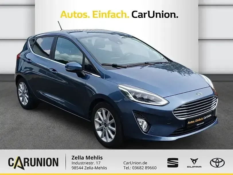 Używany Ford Fiesta Titanium 101 KM (74 kW) 2018 Niebieski Hatchback