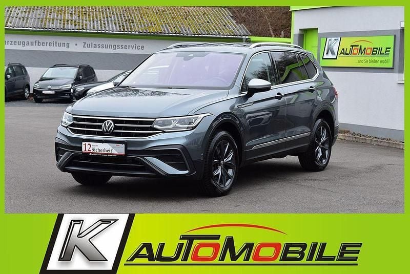 Platinumgrey metallic Gebraucht 2022 VW Tiguan Allspace Life SUV | 29.980 € (Superpreis) - Bild 1/4